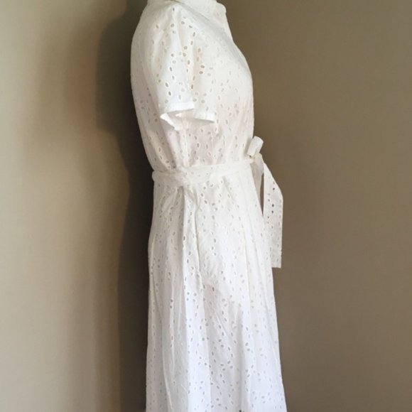 Brooks Brothers Eyelet Shirtdress, Size 2 - Picture 6 of 9